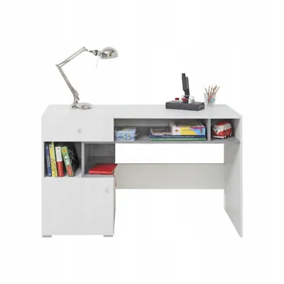 Produktbild von Schreibtisch SISI SI10 Jugendzimmer (WEISS LUX / BETON)
