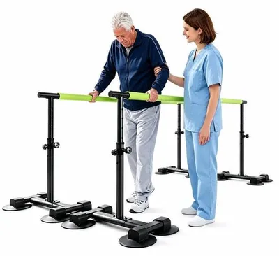 Productafbeelding van Fysiotherapie Parallelstangen - Hoogte Verstelbare Trainingsstangen