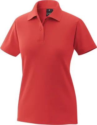 Produktbild von Damenpoloshirt Fb. rot Gr. XS : rot : 65% Baumwolle 35% Polyester 220 g/m² : XS