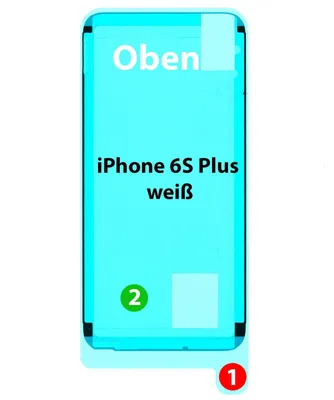Produktbild von Apple iPhone 6S Plus Kleber Display, weiß