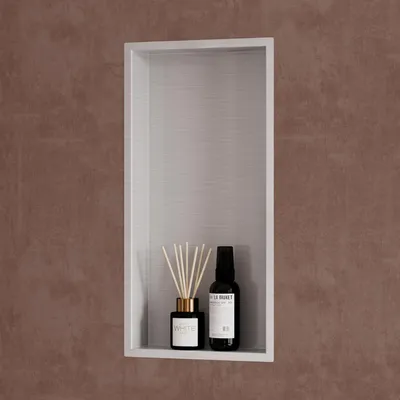 Produktbild von doporro Duschnische Edelstahl Silber 30x60x8,3cm befliesbar Unterputz