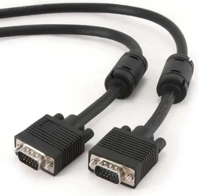 Produktbild von Gembird 1.8m HD15 M/M, 1,8 m, VGA (D-Sub), VGA (D-Sub), Schwarz, Männlich/Männlich, 240 g