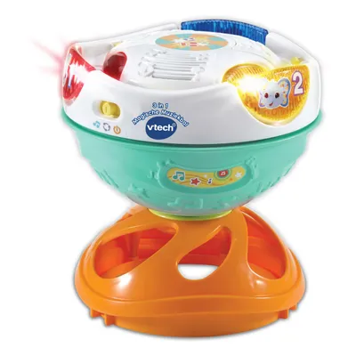 Productafbeelding van VTech Baby 3-in-1 Magische Muziekbal, geschikt vanaf 0,75 jaar, met geluid en spraakfunctie, werkt op AA-batterijen, gemaakt van kunststof, meerkleurig