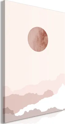 Produktbild von Italienischer Leinwand Leinwandbild - Pastel Planet (1 Part) Vertical 80x120 cm Abstrakt c-A-0196-b-a