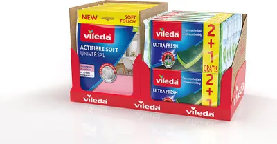 Immagine prodotto di Supporto da tavolo, 15 pezzi in tessuto Activefibre + 12 salviette Fce