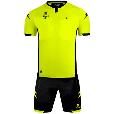 Produktbild von 2XL GF/NE|Zeus Kit Arbitro Marko Schiedsrichter Trikot Set 2-tlg. Gelb/Schwarz