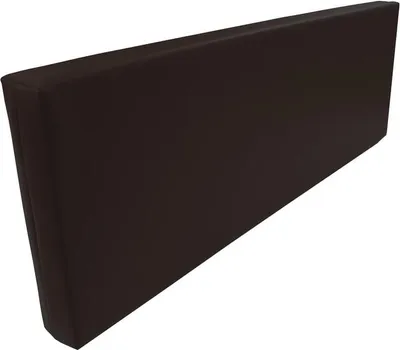 Produktbild von Rueckenlehne - Rueckenkissen für Palettenkissen (120x43x20/15 cm (Schwarz) MATRATZEN KISSEN Mit Kunstleder flammhemmend MVSS 302 - UV stabilisiert - SCHAUMSTOFF FÜR EUROPALETTEN Kissen