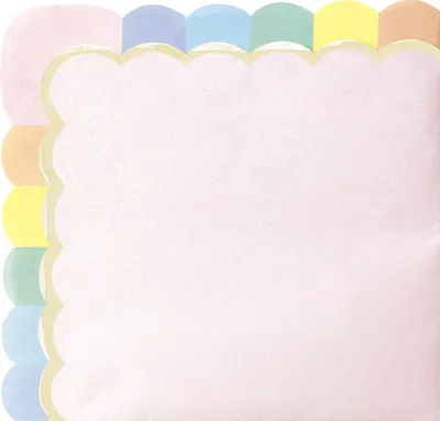 Immagine prodotto di 16 tovaglioli di carta rosa pastello 33 x 33 cm - taglia unica