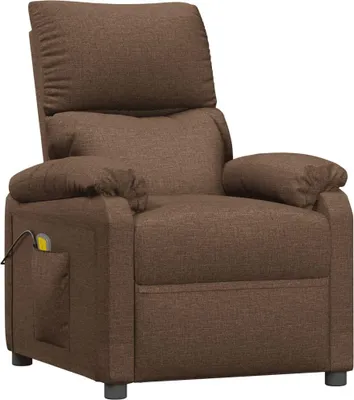 Produktbild von vidaXL Massagesessel Braun Stoff