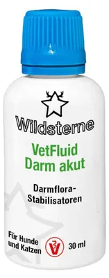 Produktbild von Wildsterne VetFluid Darm akut für Hunde und Katzen | Probiotikum zur Stabilisierung der Darmflora | 30ml