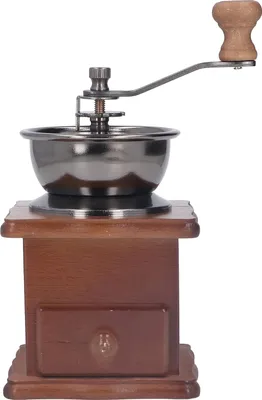 Zdjęcie produktu dla Ręczny młynek do kawy Retro Buk Klasyczny Styl Drewniana Podstawa Rdzeń Ze Stali Nierdzewnej Ręczny młynek do kawy