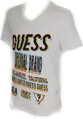 Produktbild von GUESS V-Ausschnitt Kurzarm Herren T-Shirt Artikel F62I12 JER75, M, Cotone 100%