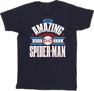 Produktbild von Marvel - "NYC Amazing" T-Shirt für Herren BI45497 (XXL) (Marineblau)