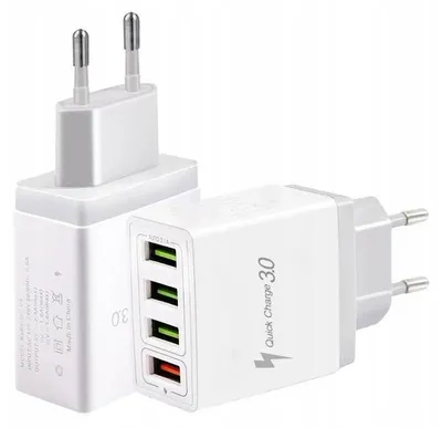 Immagine prodotto di 4xUSB Quick Charge 3.0 QC 3.1A 18W Ladegerät - WEISS