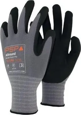 Produktbild von PSP All-round Arbeitshandschuhe Schwarz Größe 8 (12 Paar)