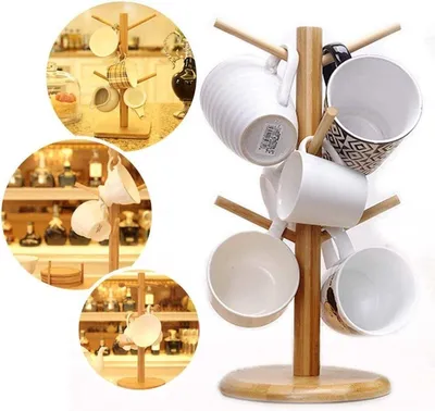 Kaffeetassenregal in Form eines Baumes, Hauptbild