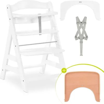 Produktbild von Hauck Hochstuhl Alpha Plus White - im Sparset