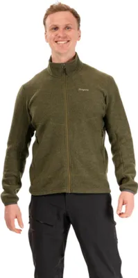 Produktbild von Bergans Herren Rabot Merino Fleecejacke Dark Olive Green XL