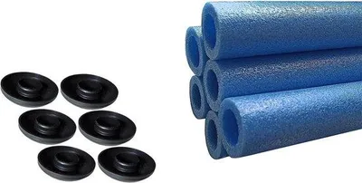 Produktbild von Famanu Schaumstoffabdeckung für Trampolinstangen - 180 cm, 6 Stück, blau