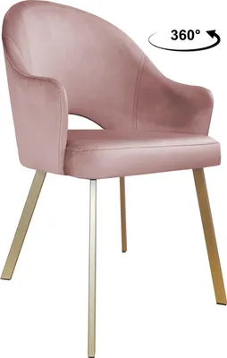 Obrázok produktu pre Samotočivé kreslo Velvet, zlatá podnož MG58