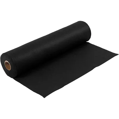 Produktbild von Creativ Company Hobbyfilz, B: 45 cm, Stärke 1,5-2 mm, 180-200 g, schwarz, 5 m 1 Rolle