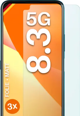 Produktbild von moex® 3x Schutzfolie kompatibel mit Nokia 8.3 5G - Displayschutzfolie Anti Reflex Folie, Matt