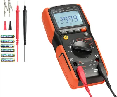 Immagine prodotto di SucceBuy multimetro digitale, voltmetro ohmmetro TRMS a 4000 conteggi, tester di tensione 1000 V AC/DC con intervallo automatico o manuale selezionabile per misure di tensione, resistenza e continuità