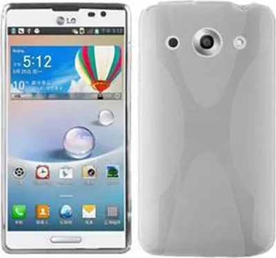 Produktbild von Cadorabo Handyhülle für LG OPTIMUS G PRO in Transparent Hülle Schutzhülle TPU Silikon Backcover Case