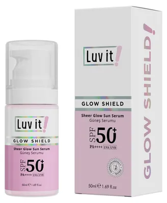 Produktbild von Sonnenserum LSF 50+ mit Niacinamid, Ceramiden & Hyaluronsäure – Luv it!