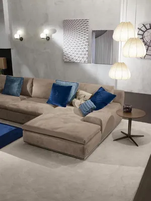 Produktbild von Ecksofa L Form Couch Luxus Italienische Möbel Sofa Grau PRIANERA Wohnzimmer