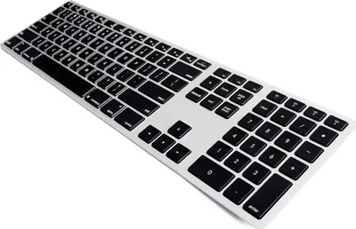 Obrázek produktu pro Bezdrtov klvesnice Matias US QWERTY s podsvcenm pro MacBook ern/stbrn
