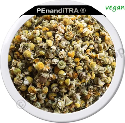 Produktbild von Kamille Kamillenblüten ganz - 250 g - Tee - Räucherwerk - lose - VEGAN - PEnandiTRA®