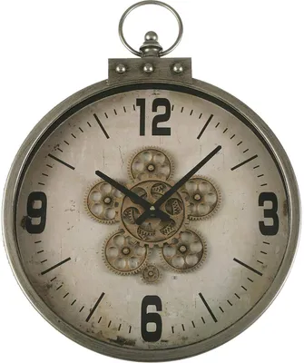 Image de Horloge murale en métal et MDF (8 x 57 x 46 cm)