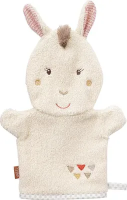 Produktbild von Waschhandschuh Lama – Waschlappen mit Tiermotiv