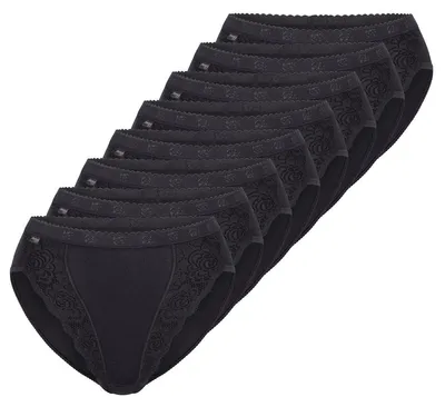 Produktbild von sloggi 8er Pack Chic Tai Slip Femininer Stil mit Spitzenakzenten, Perfekte Passform, Atmungsaktives Material