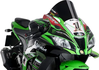 Obrázek produktu pro PUIG r-racer černá schválená obrazovka ABE pro Kawasaki