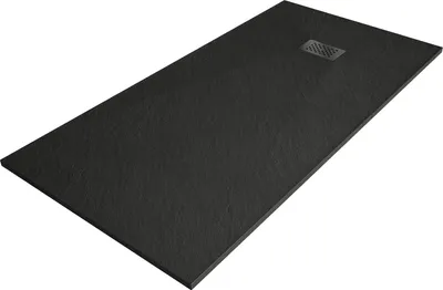 Image de Mexen Hugo receveur de douche rectangulaire SMC 170 x 90 cm, noir, couvercle noir - 42709017-B