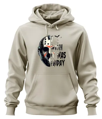 Productafbeelding van Jason IJshockeymasker Horror Slasher Halloween Gruwel Vintage Uni Hoodie, natuurlijke kleur, maat L