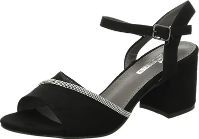 Produktbild von living UPDATED Damen-Sandalette Schwarz-Silber, Farbe:schwarz, EU Größe:39
