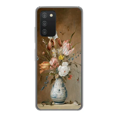 Produktbild von MuchoWow® Handyhülle Schutzhülle Hülle für Samsung galaxy a73 Stilleben mit Blumen - Alte Meister - Malerei Silikon Softcase Handy Hülle - Handyhülle