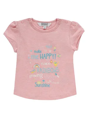 Produktbild von Rosa Mädchen-T-Shirt mit Kanz-Aufdruck