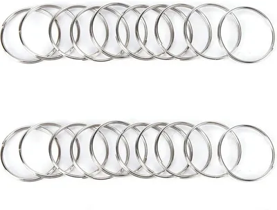 Produktbild von CHPN – Schlüsselanhänger – 20 Ringe – Schlüsselanhängerring – 30 mm – Metall – Schlüsselbund – Schlüssel