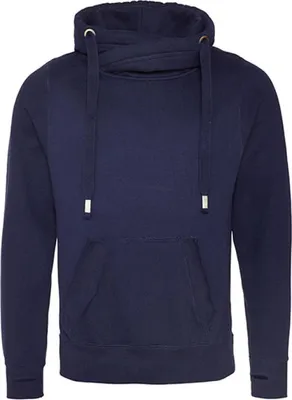 Produktbild von Just Hoods JH021 | Herren Cross Neck Hoodie - Farbe: Oxford Navy - Größe: XXL
