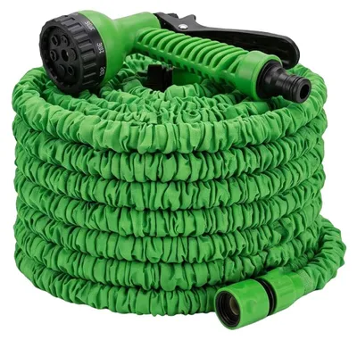 Produktbild von Avizar, Dehnbarer Gartenschlauch 22,5m mit Spritzpistole, Grün