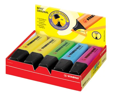 Produktbild von Stabilo BOSS Original, Mehrfach, 109 mm, 30 mm, 139 mm