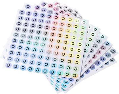 Obrázok produktu pre Samolepiace štítky na skladovanie a organizáciu, 10 hárkov.