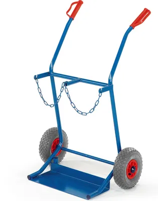 Produktbild von Rollcart Stahlflaschenkarre, Typ:Luftbereifung
