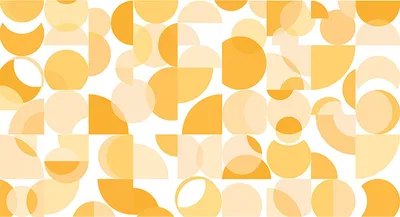 Produktbild von Tadessi Fototapete | Grafik | 5.00 m x 2.70 m | Orange | Gelb | Wandbild | Digitaldruck