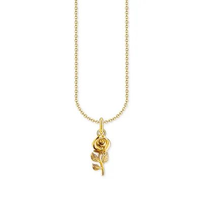 Image de Thomas Sabo KE2269-413-39-L45V Collier femme avec pendentif rose doré