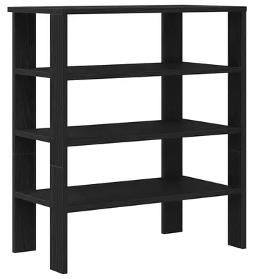 Produktbild von vidaXL Schuhregal Schwarz 61x32x70 cm Holzwerkstoff